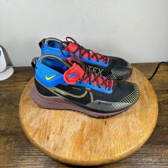 Nike React Pegasus Trail 4 Gore-Tex Black Vivid Shoe Women's Size 7 DJ7929-003 - Picture 1 of 9